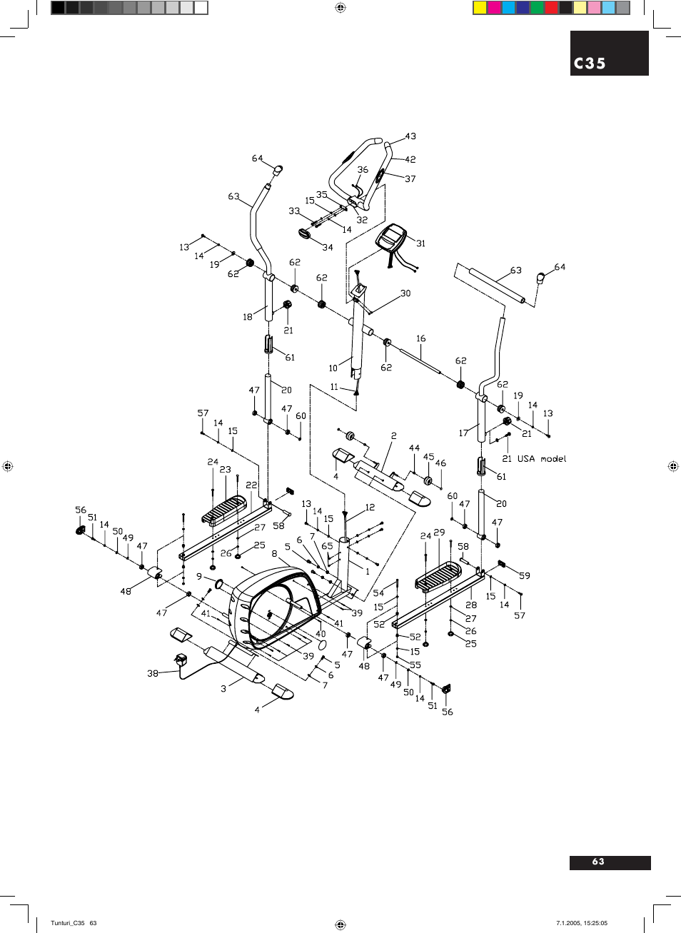 Tunturi C35 User Manual | Page 63 / 68