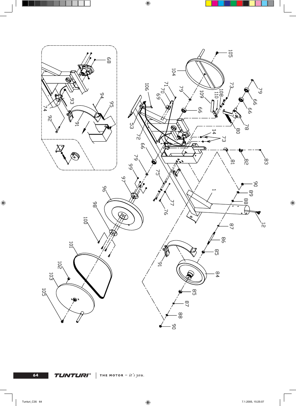 Tunturi C35 User Manual | Page 64 / 68