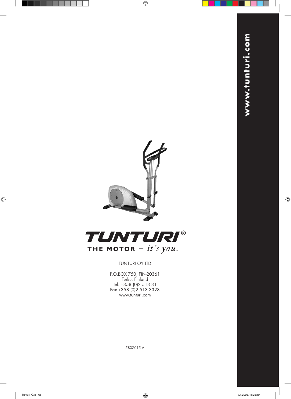 Tunturi C35 User Manual | Page 68 / 68