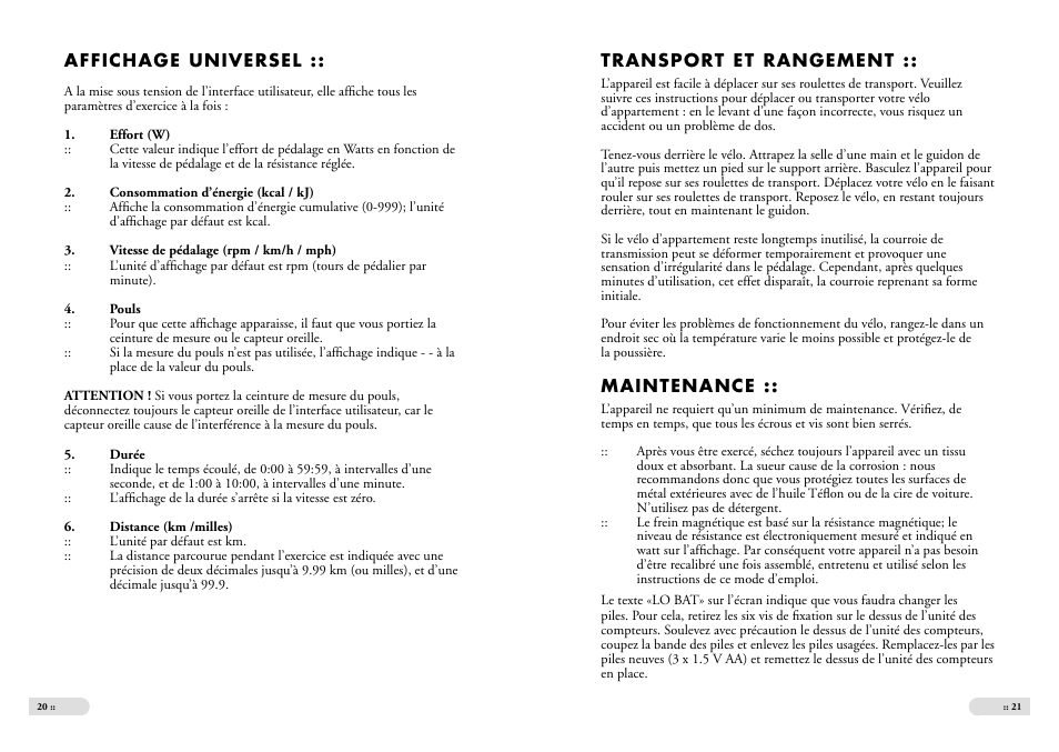 Tunturi E 2 User Manual | Page 11 / 25