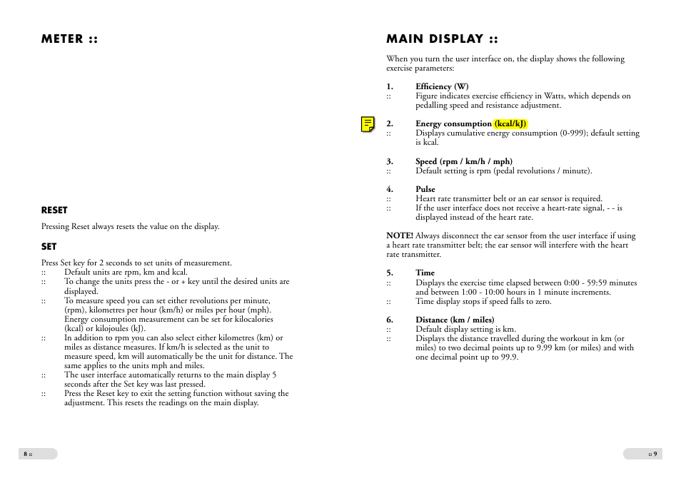 Tunturi E 2 User Manual | Page 5 / 25