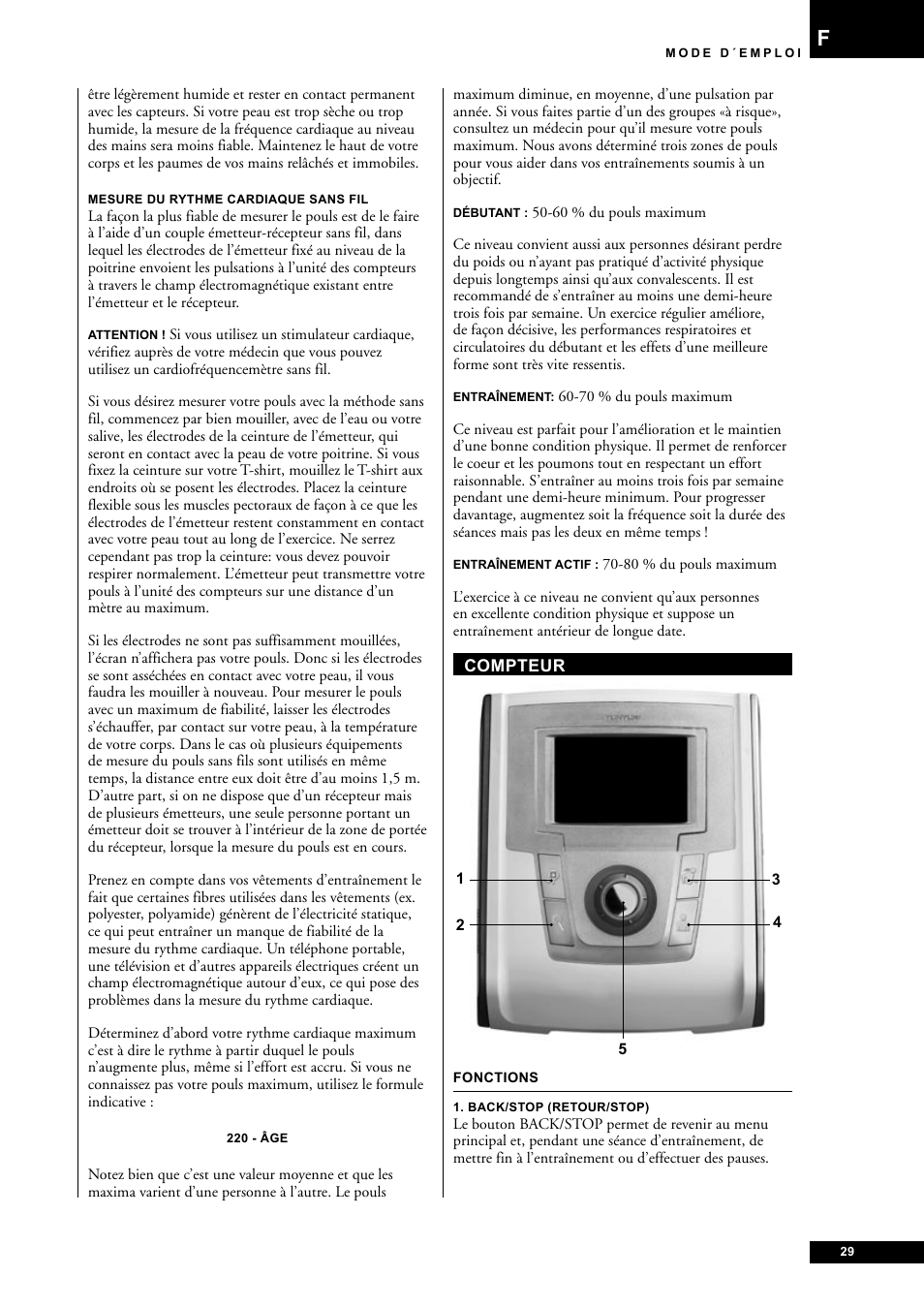 Tunturi E60 User Manual | Page 29 / 92