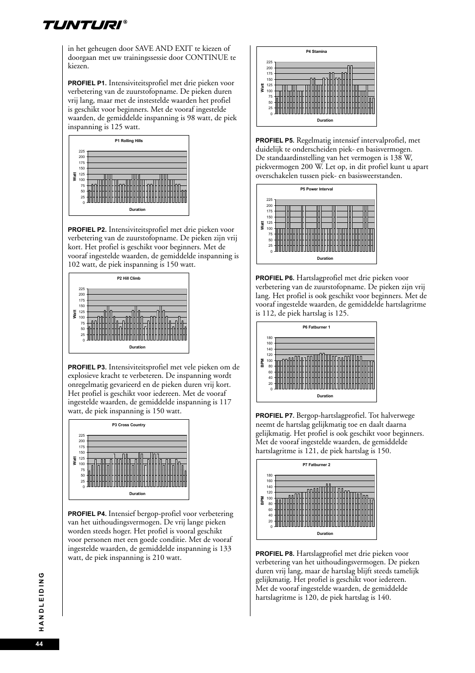 Tunturi E60 User Manual | Page 44 / 92