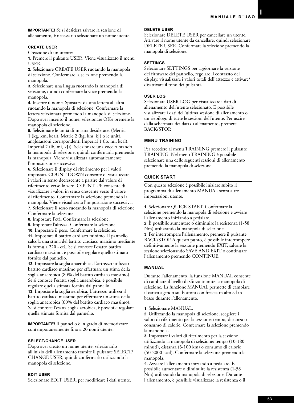 Tunturi E60 User Manual | Page 53 / 92