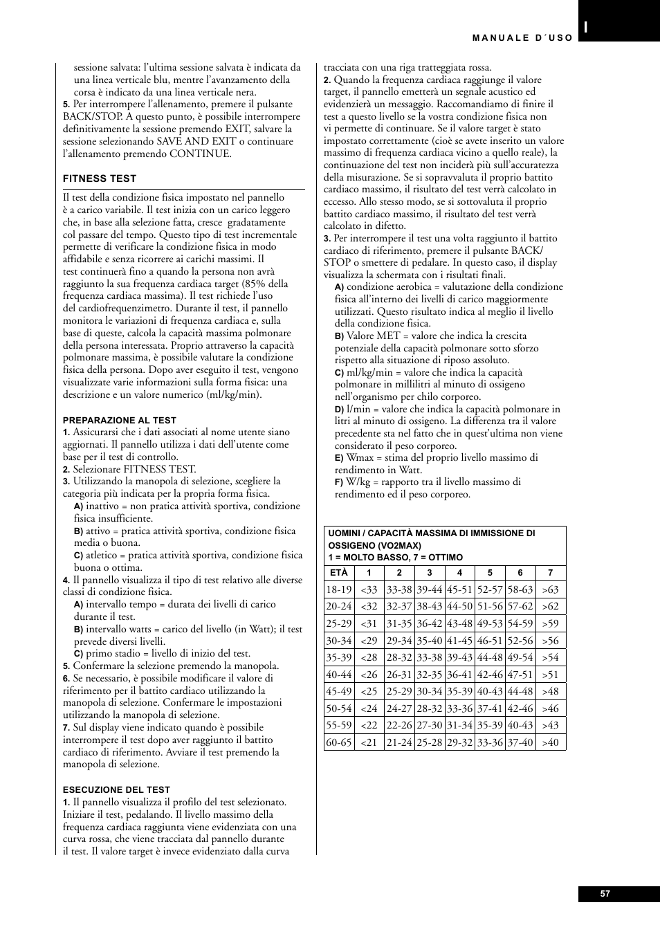Tunturi E60 User Manual | Page 57 / 92