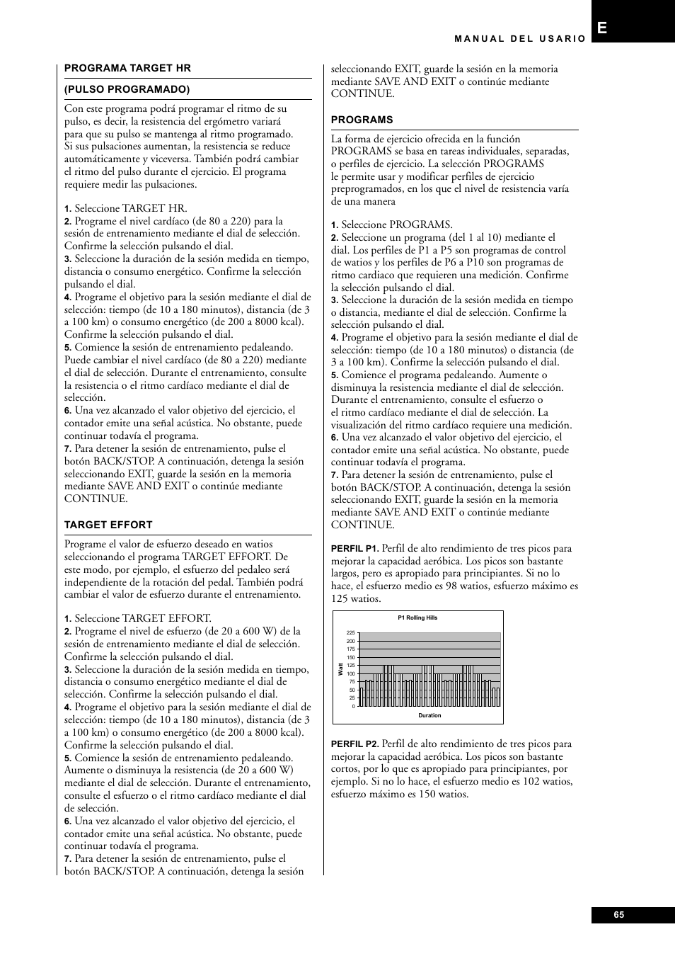 Tunturi E60 User Manual | Page 65 / 92