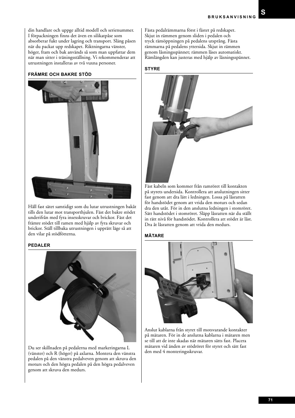 Tunturi E60 User Manual | Page 71 / 92