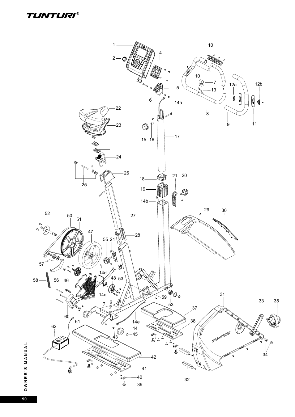 Tunturi E60 User Manual | Page 90 / 92