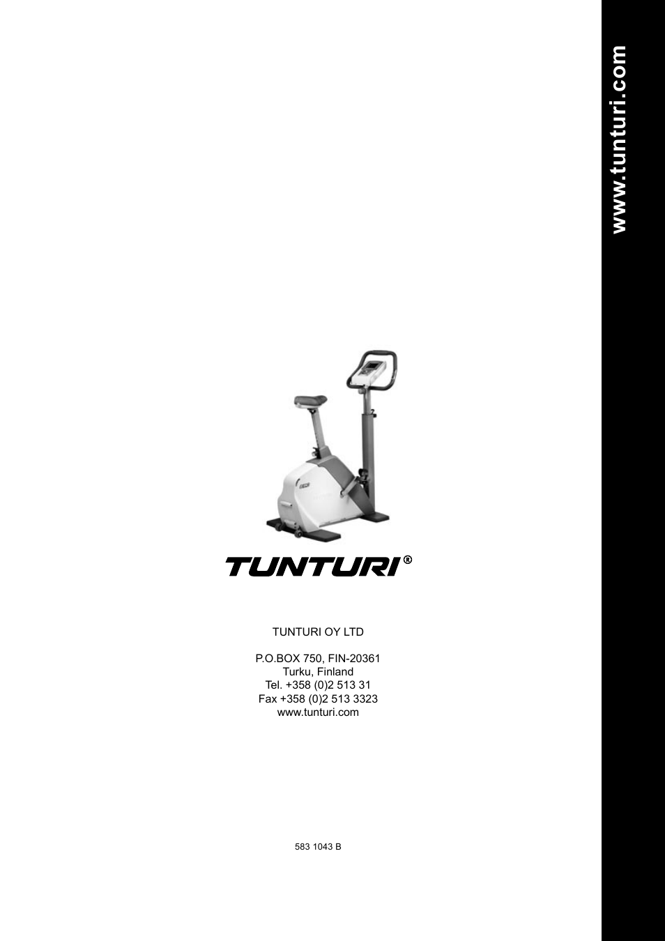 W.tu nt ur i.c om | Tunturi E60 User Manual | Page 92 / 92