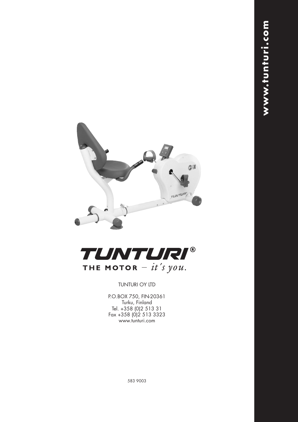 W.t u n tu ri .c o m | Tunturi F53O User Manual | Page 36 / 36