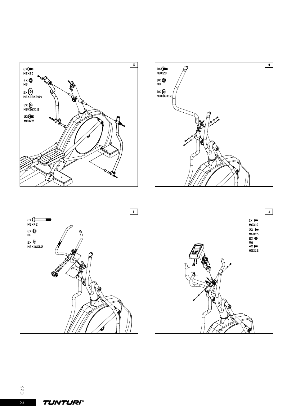 Tunturi C25 User Manual | Page 52 / 60