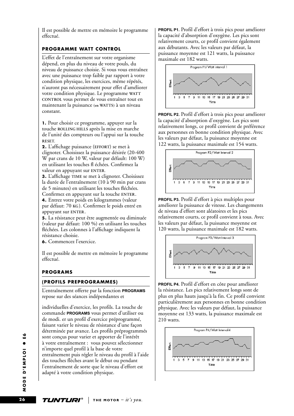 Tunturi E6 User Manual | Page 26 / 76