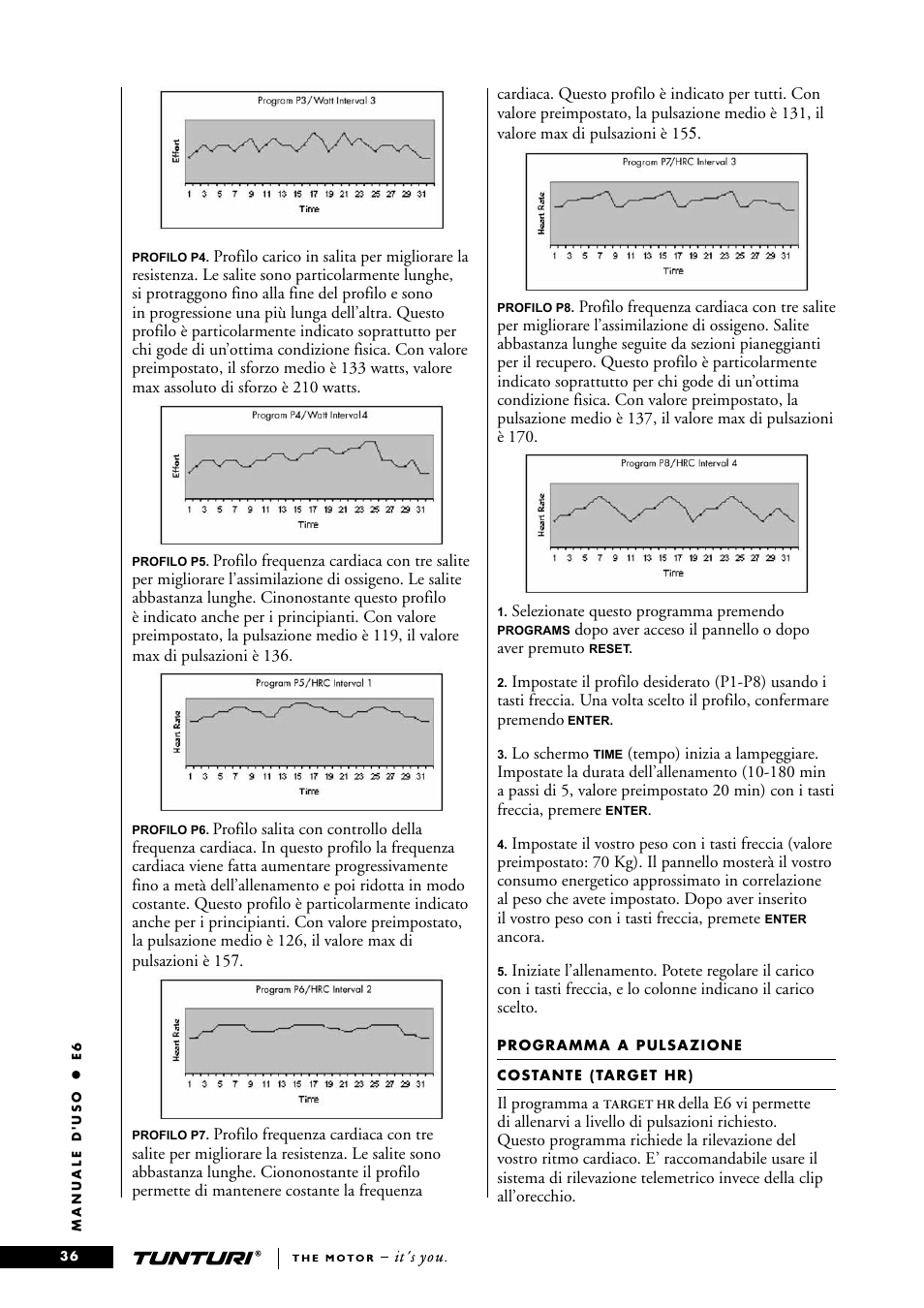 Tunturi E6 User Manual | Page 36 / 76