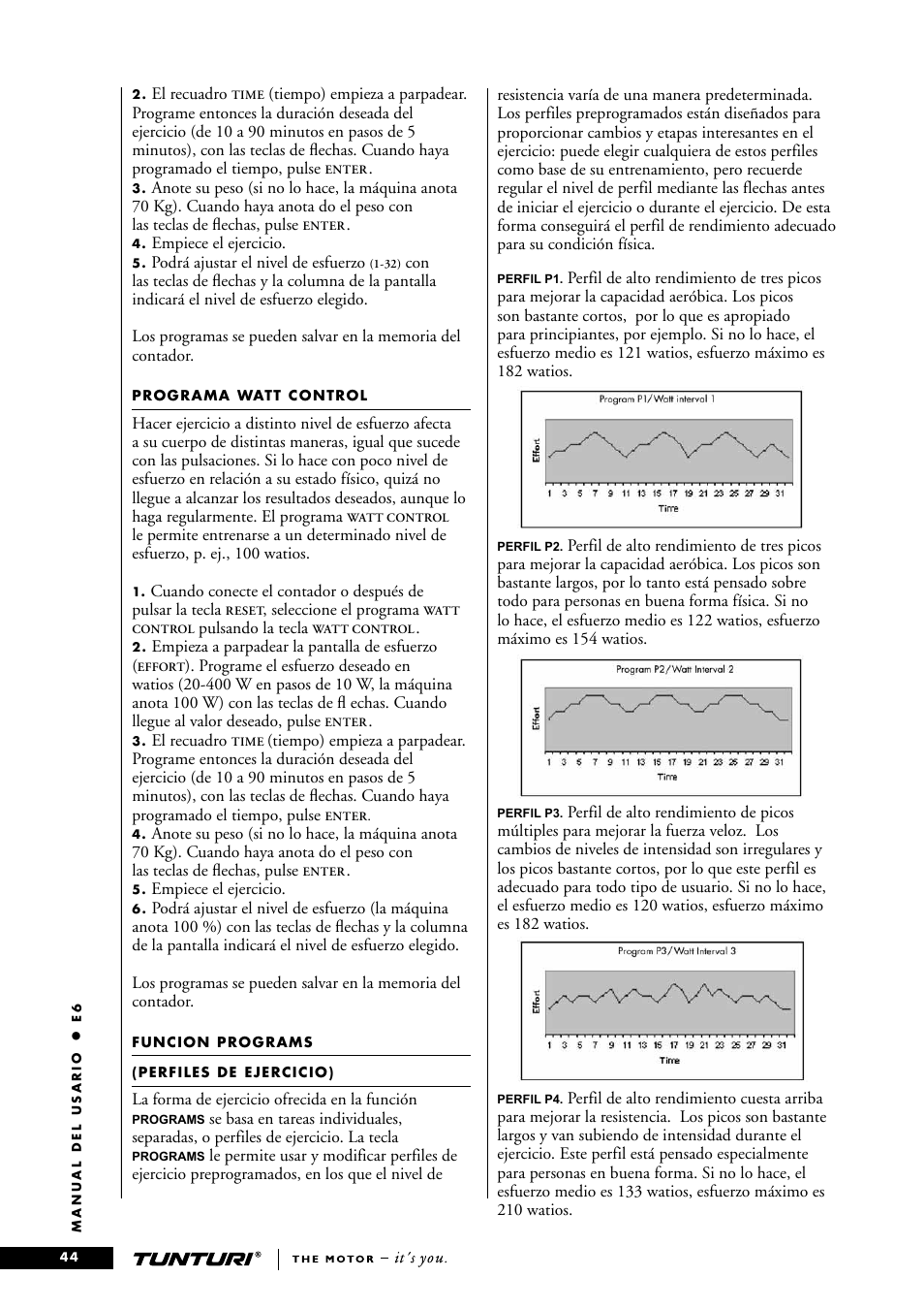 Tunturi E6 User Manual | Page 44 / 76
