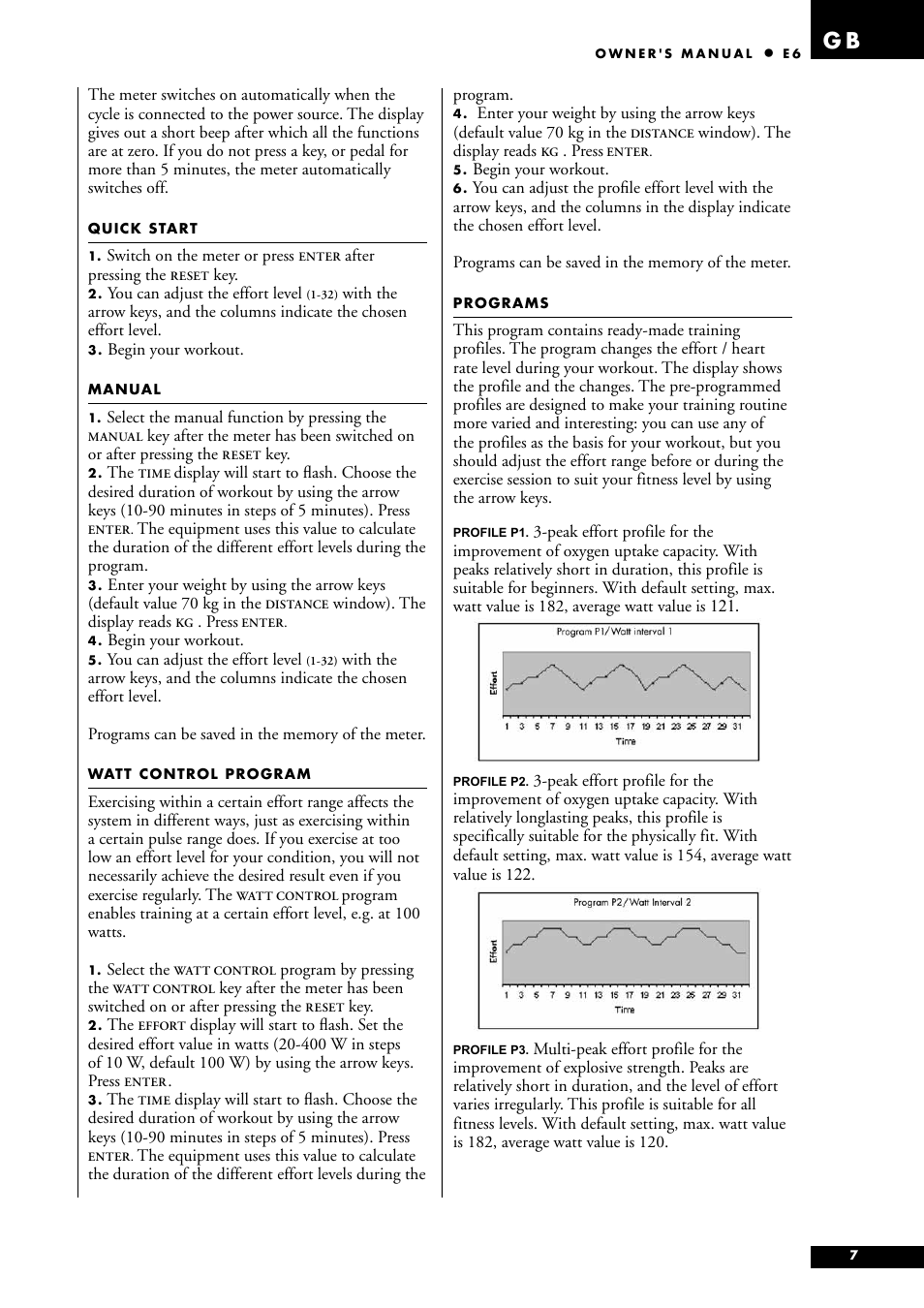 Tunturi E6 User Manual | Page 7 / 76
