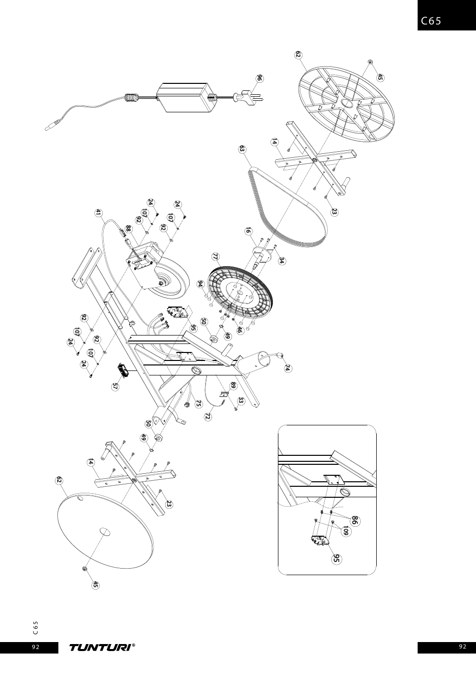 Tunturi C65 User Manual | Page 92 / 96