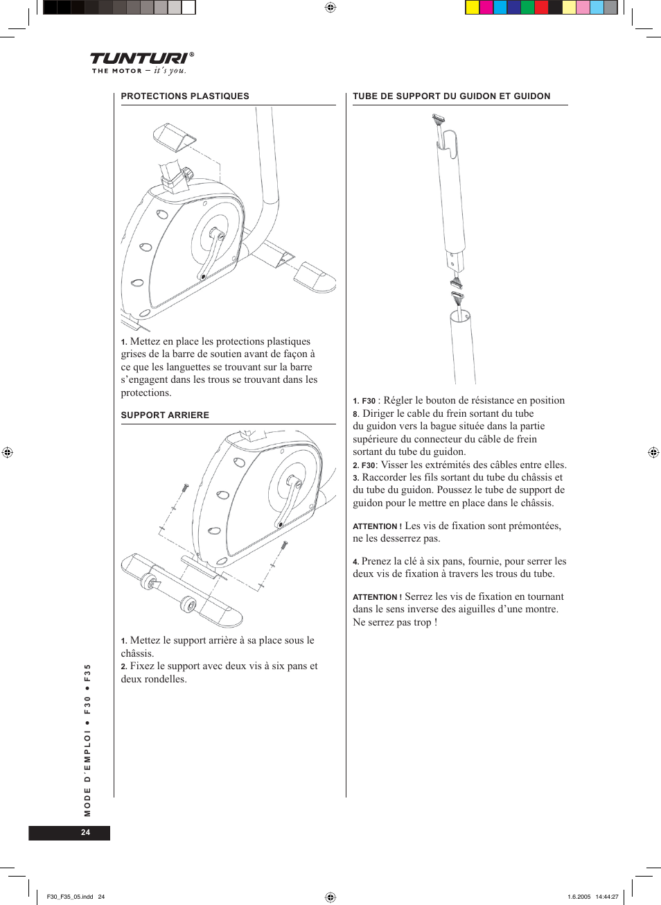 Tunturi F35 User Manual | Page 24 / 86