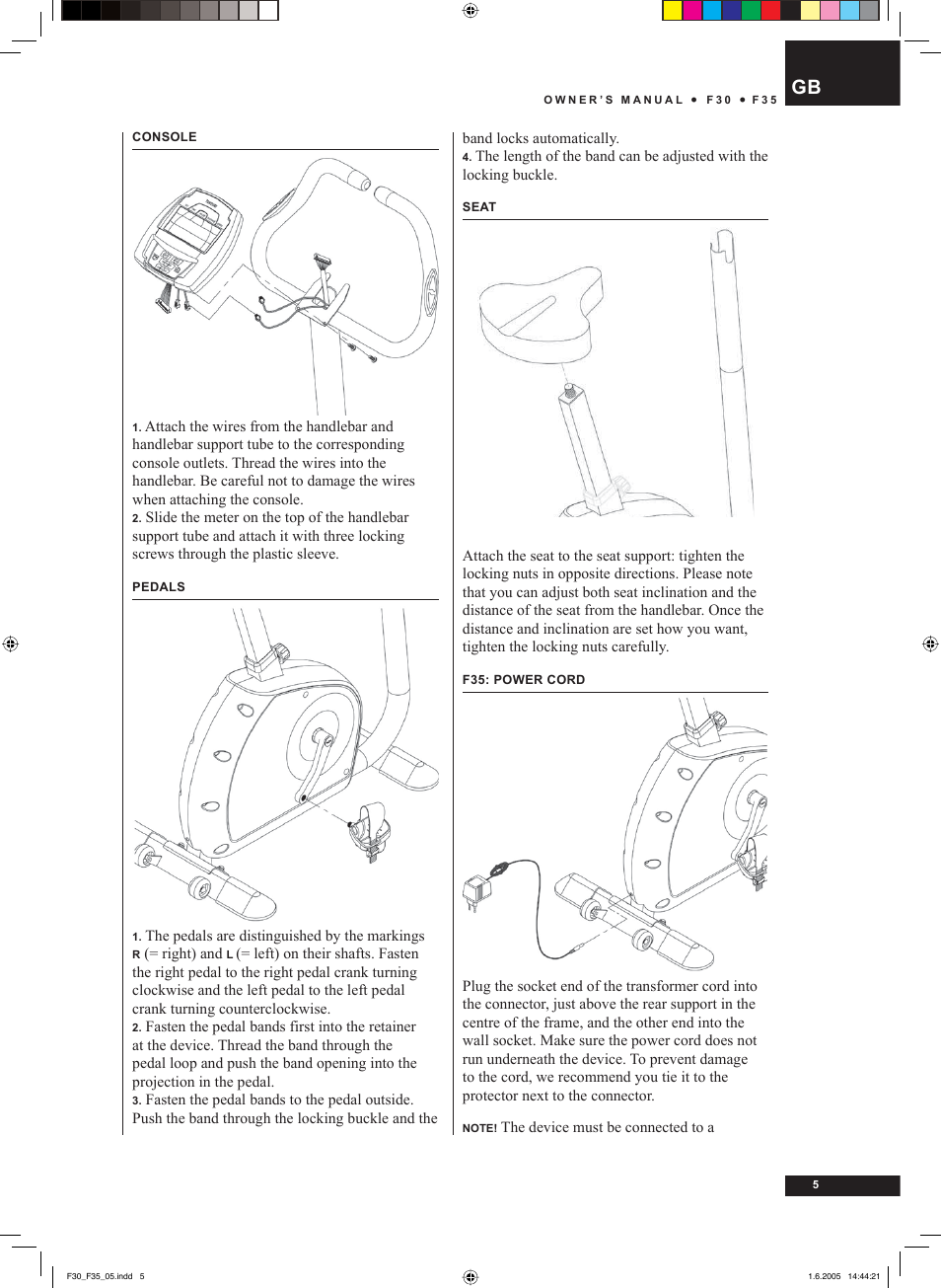 Tunturi F35 User Manual | Page 5 / 86