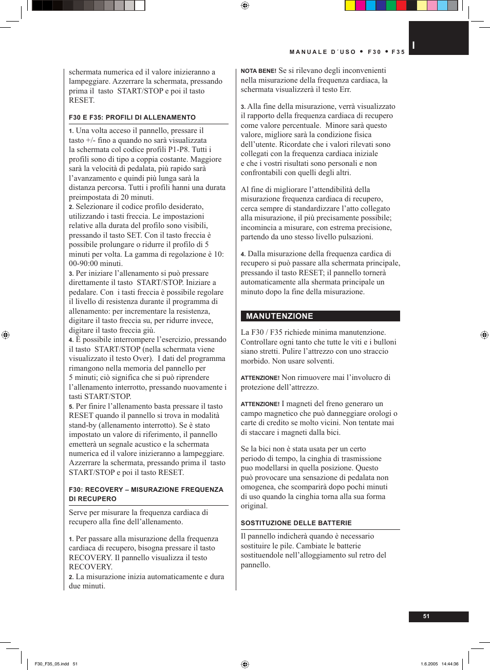 Tunturi F35 User Manual | Page 51 / 86