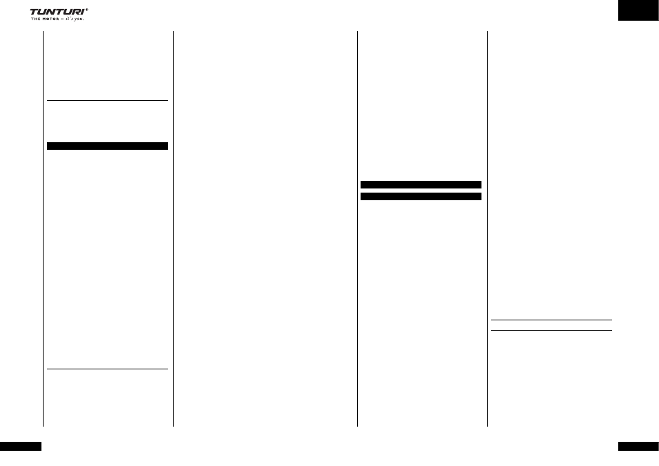 Tunturi E4R User Manual | Page 11 / 16