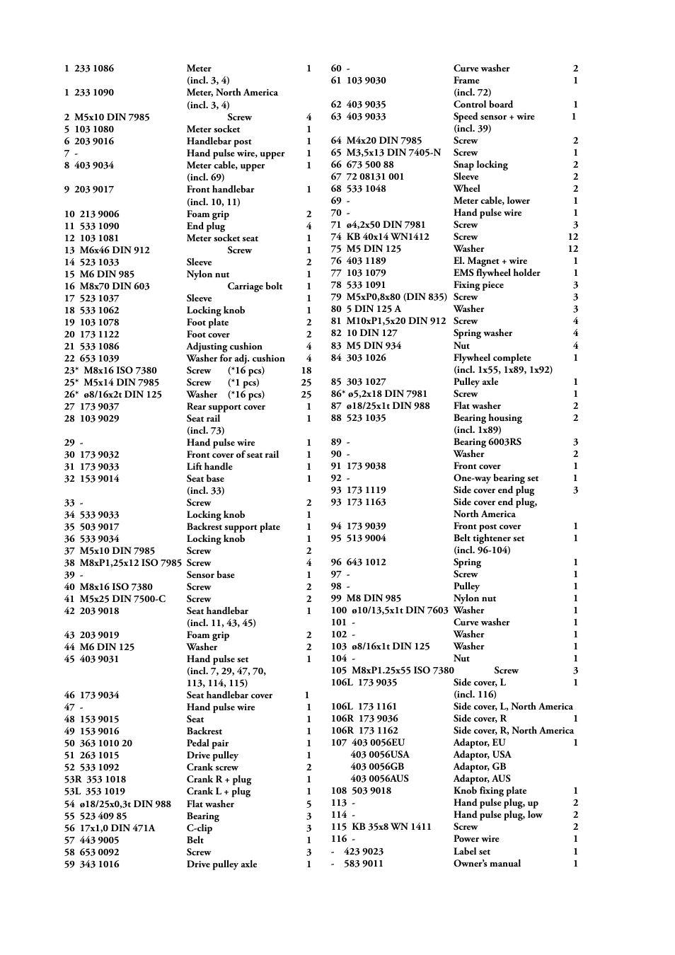 Tunturi E30R User Manual | Page 69 / 72