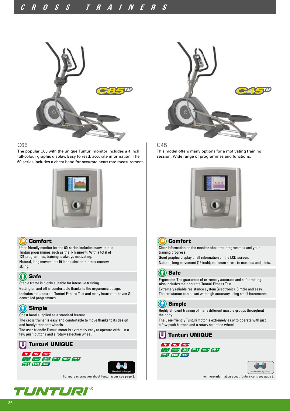 Tunturi C85 User Manual | Page 26 / 56