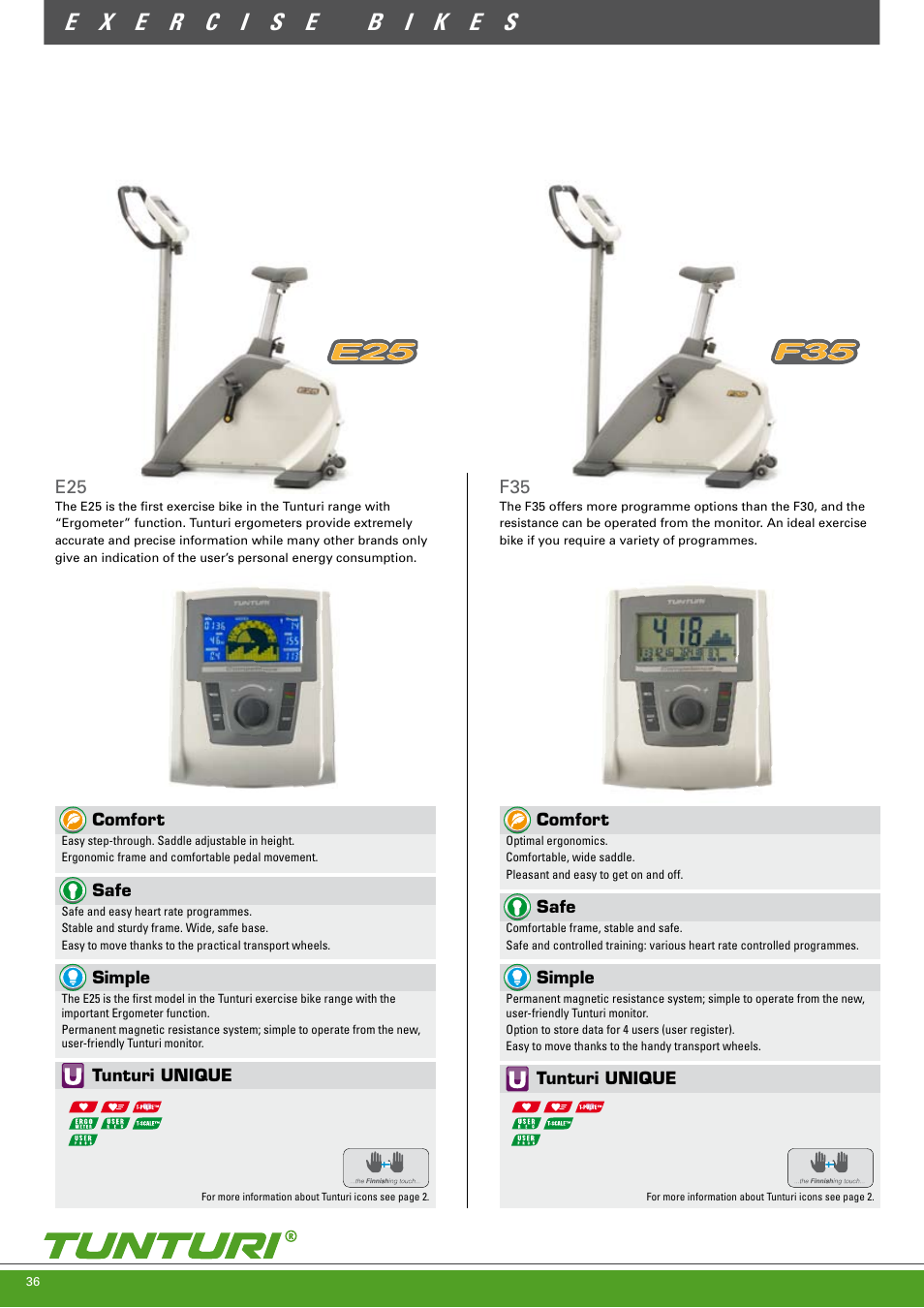 Tunturi C85 User Manual | Page 36 / 56