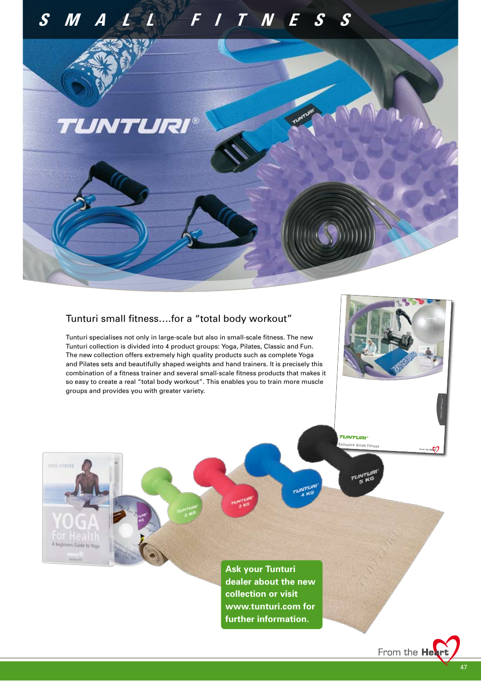 Tunturi small fitness….for a “total body workout | Tunturi C85 User Manual | Page 47 / 56