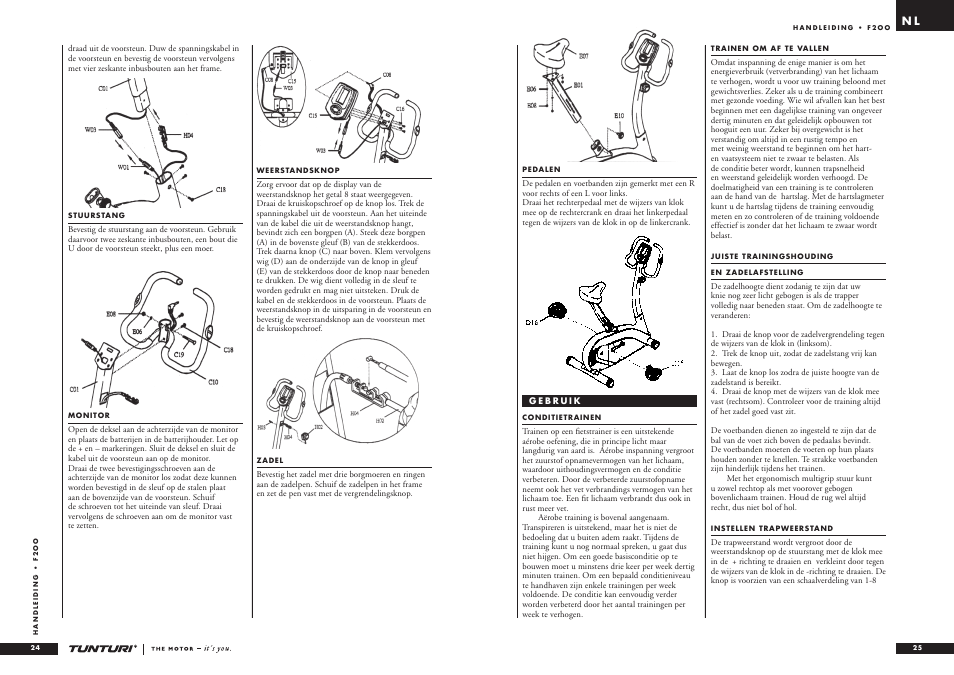 Tunturi F2OO User Manual | Page 13 / 20