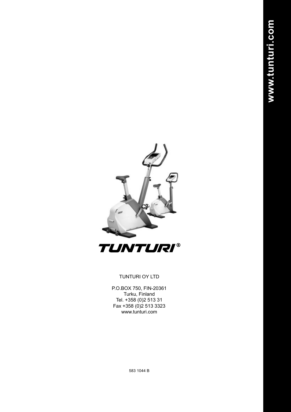 W.tu nt ur i.c om | Tunturi E85 User Manual | Page 104 / 104