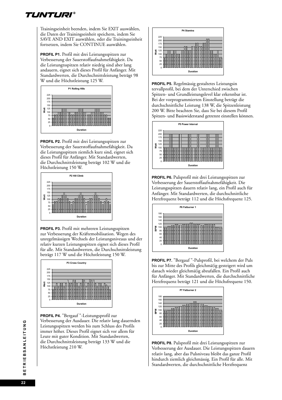 Tunturi E85 User Manual | Page 22 / 104