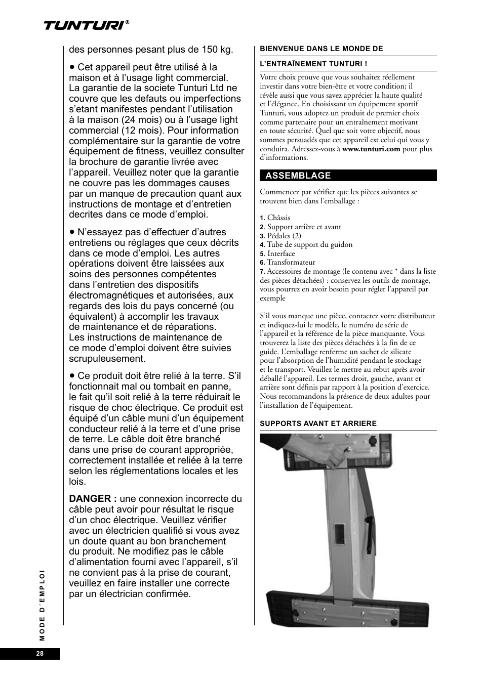 Tunturi E85 User Manual | Page 28 / 104