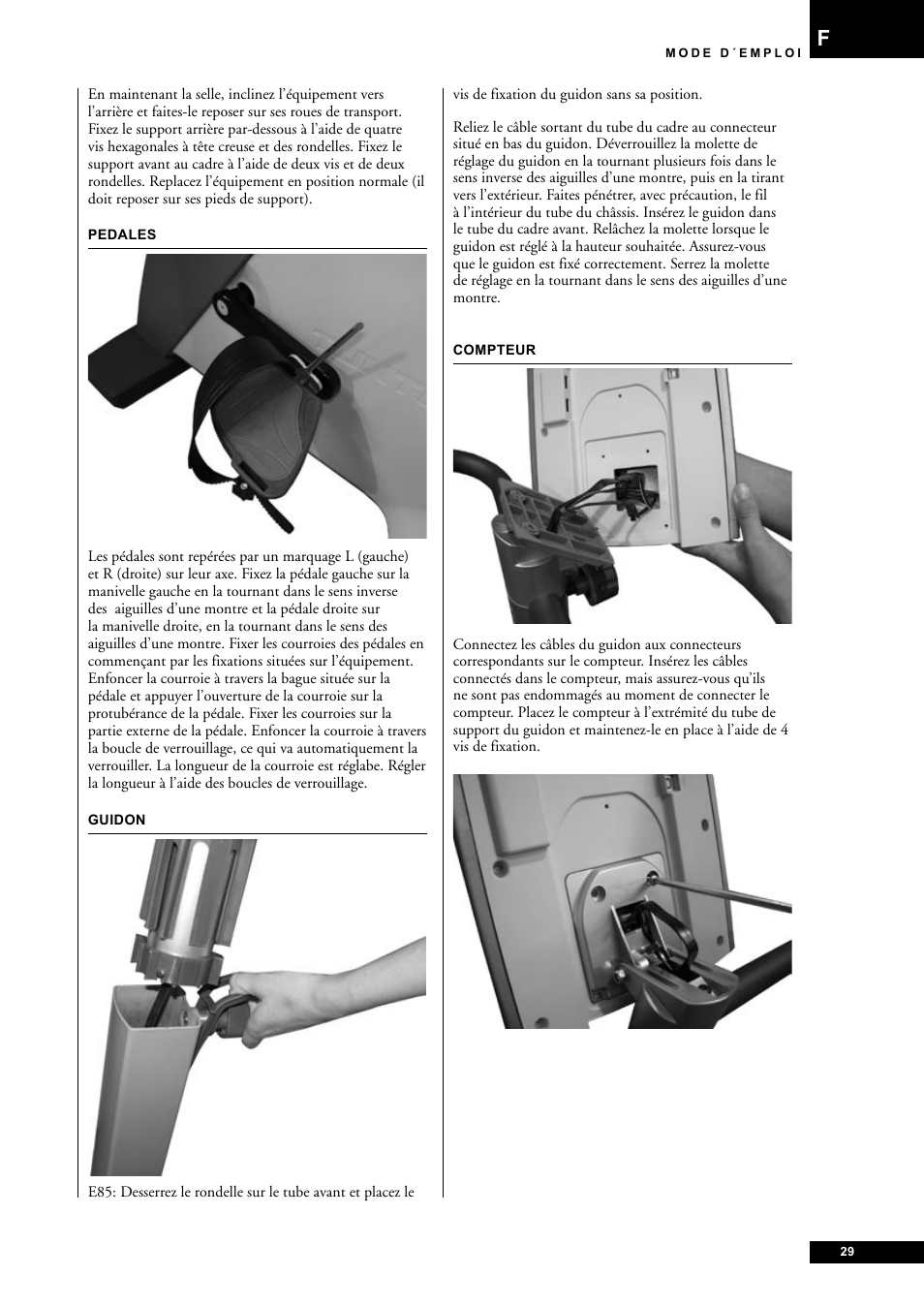 Tunturi E85 User Manual | Page 29 / 104