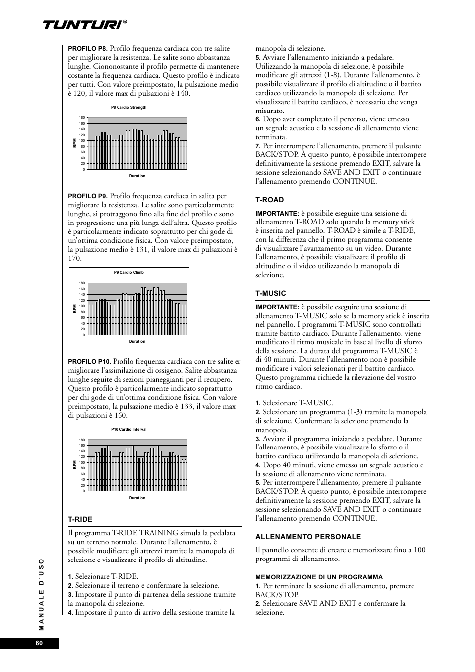 Tunturi E85 User Manual | Page 60 / 104