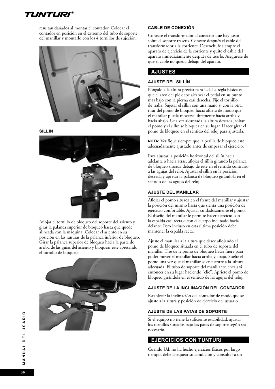 Tunturi E85 User Manual | Page 66 / 104