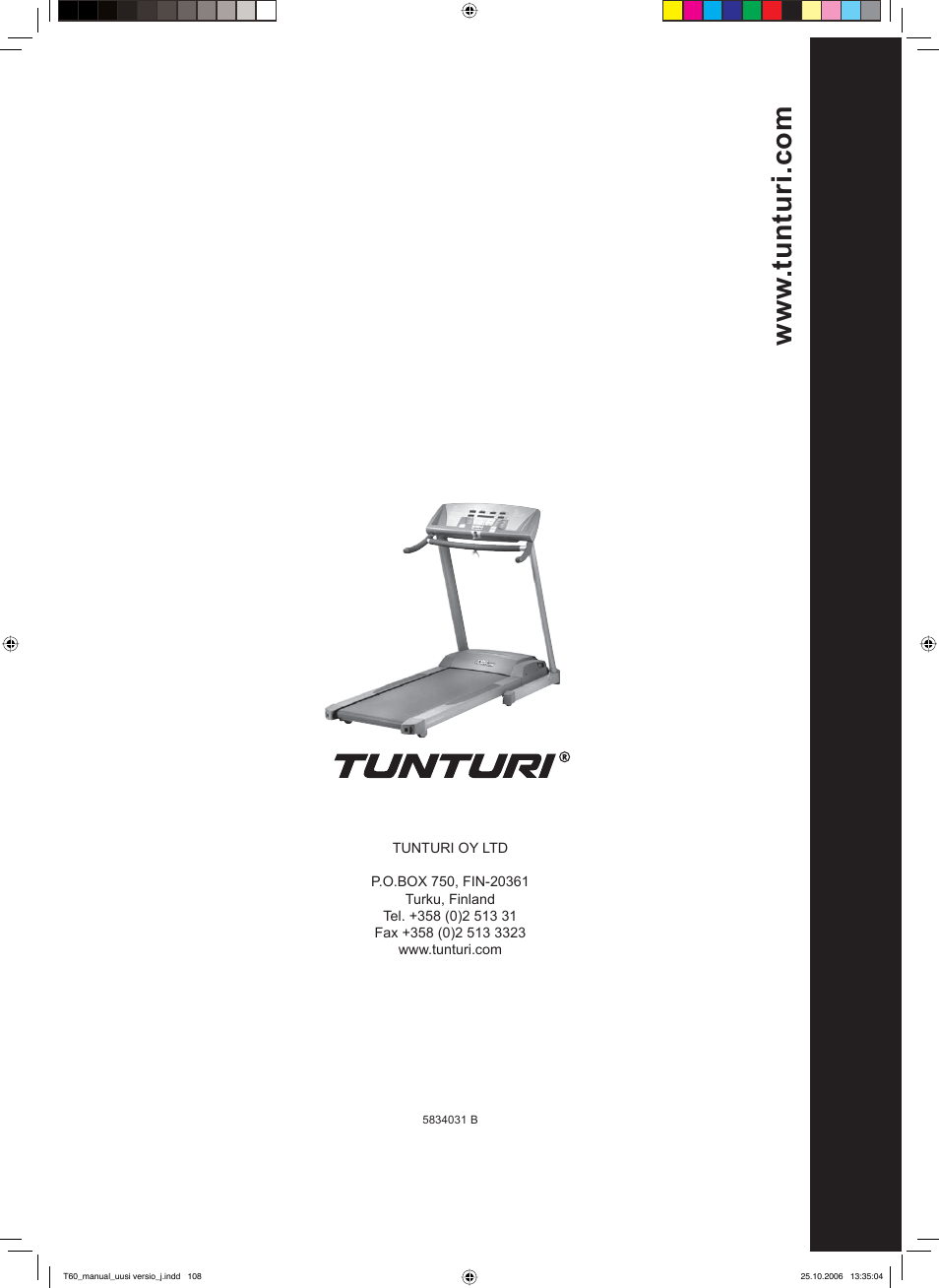 Tunturi T60 User Manual | Page 108 / 108