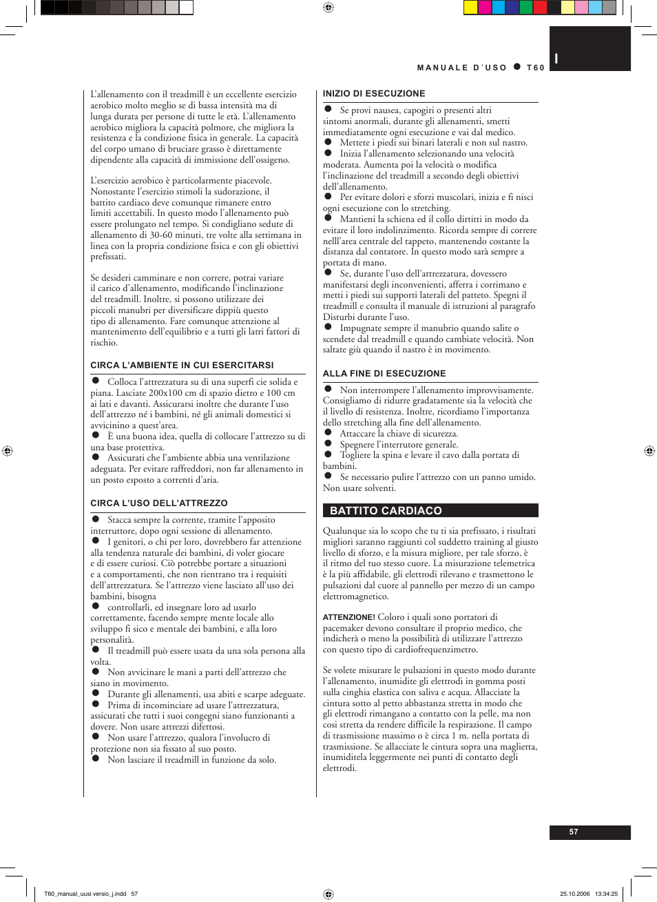Tunturi T60 User Manual | Page 57 / 108