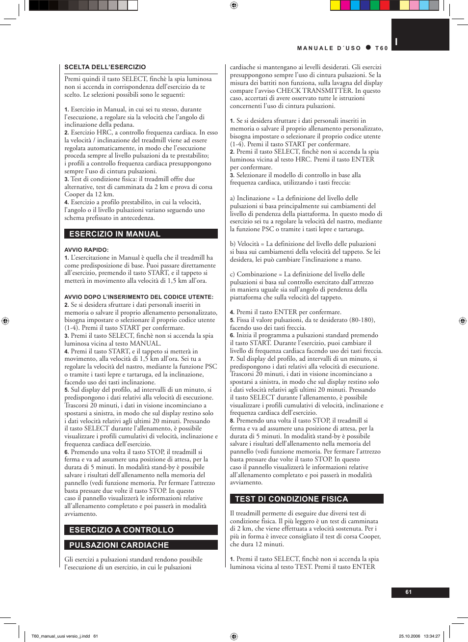 Tunturi T60 User Manual | Page 61 / 108