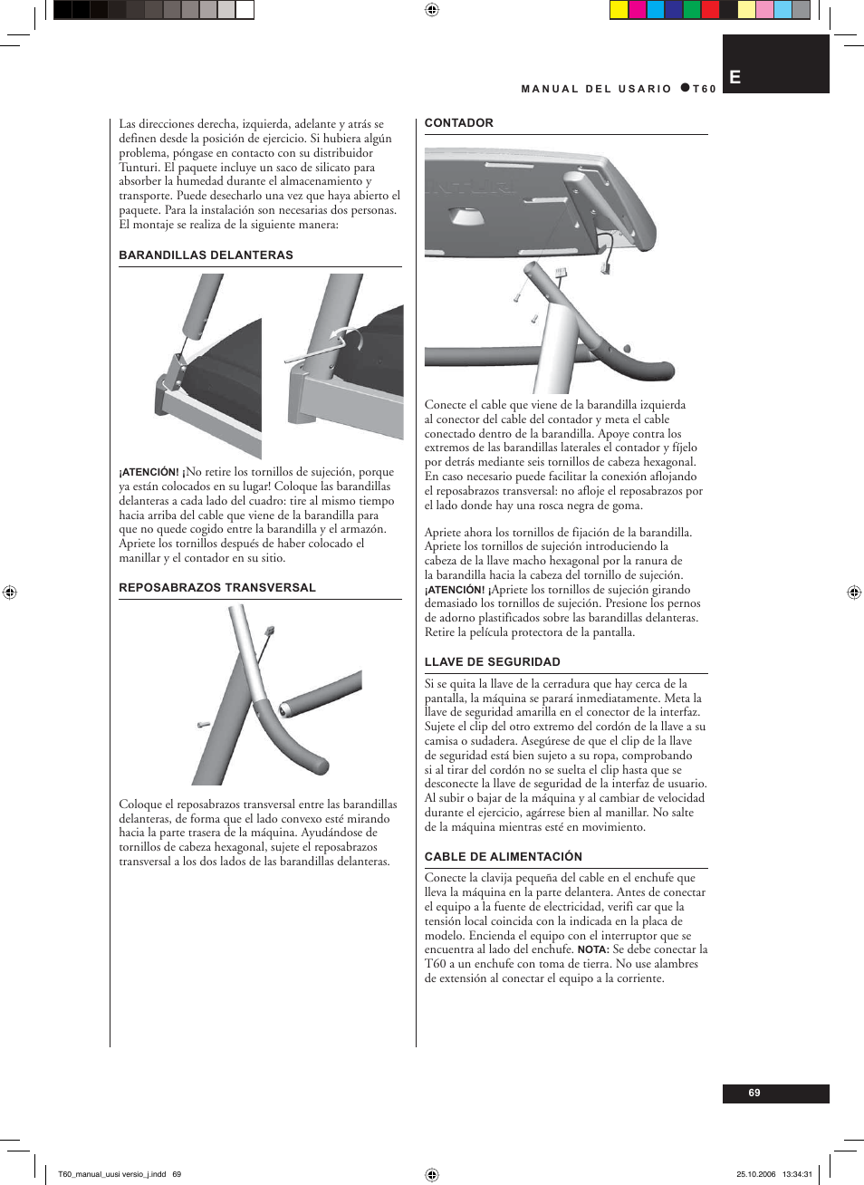 Tunturi T60 User Manual | Page 69 / 108