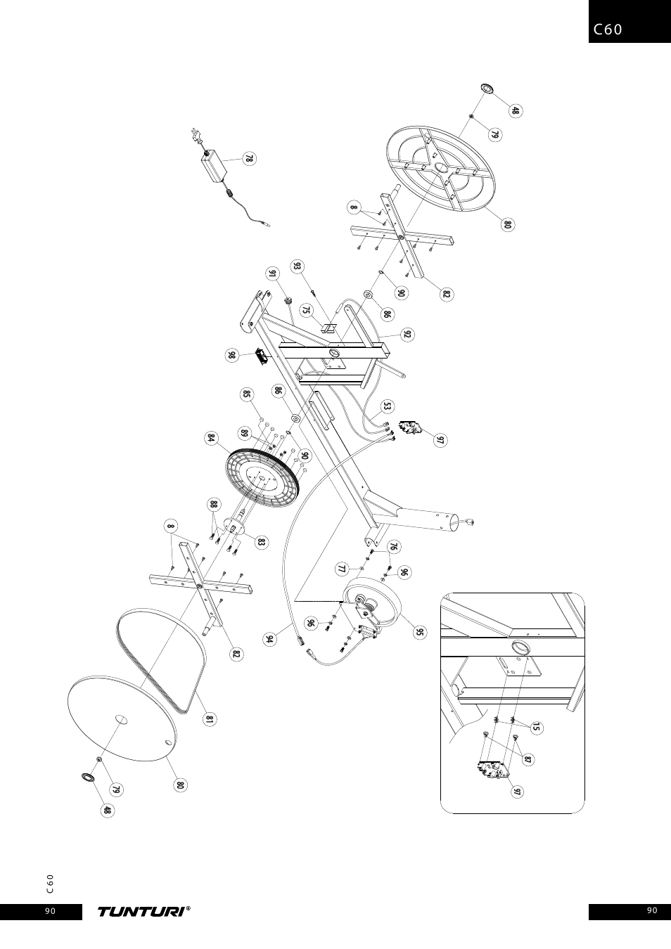 Tunturi C60 User Manual | Page 90 / 92