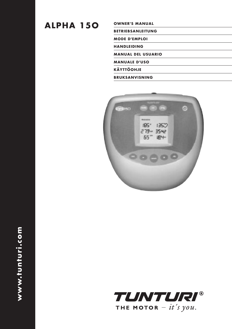 Tunturi ALPHA 15O User Manual | 19 pages