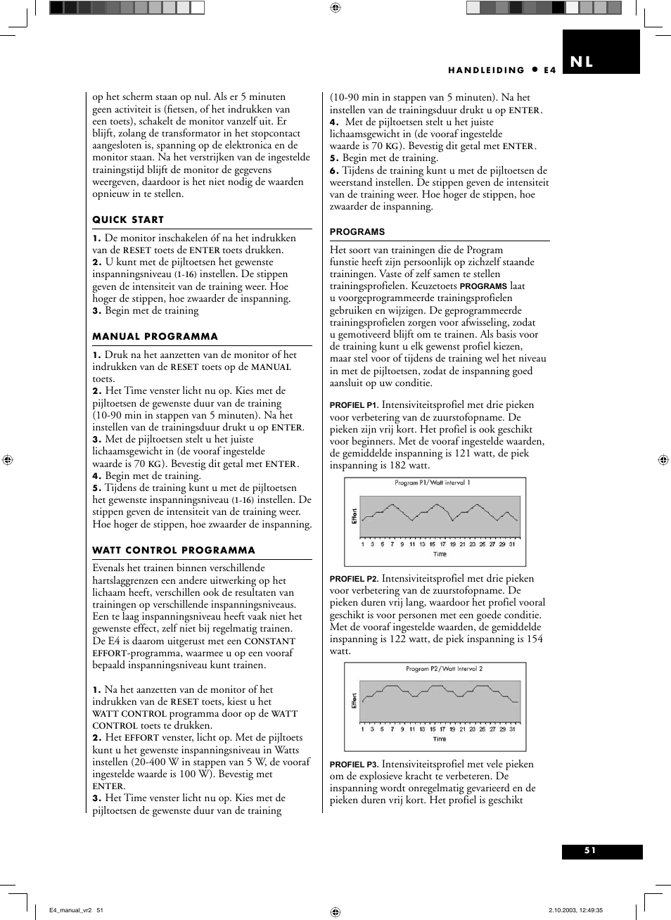 Tunturi E4 User Manual | Page 50 / 75