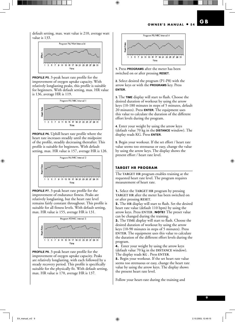 Tunturi E4 User Manual | Page 8 / 75