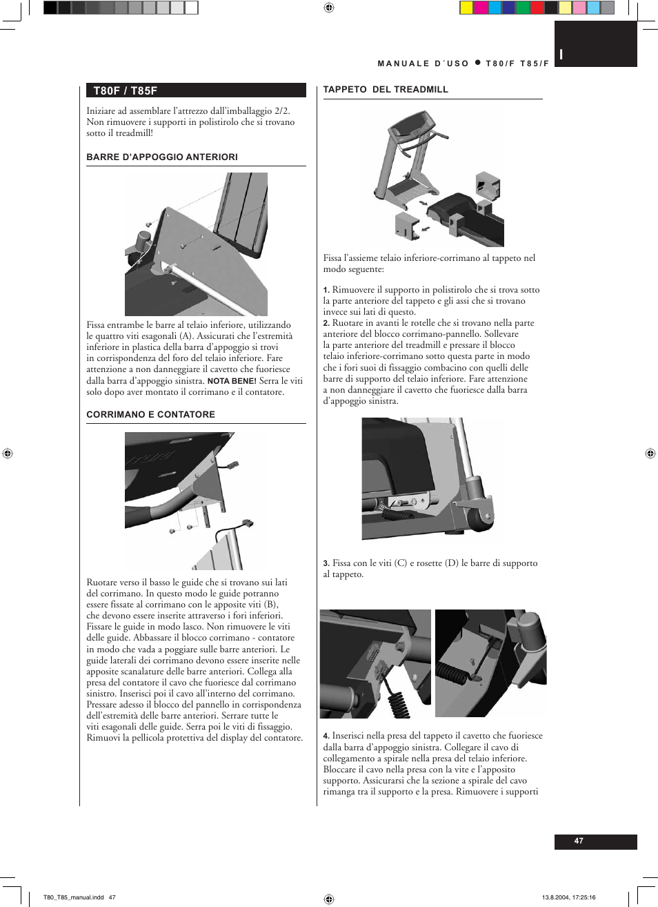 Tunturi T80/F User Manual | Page 47 / 120