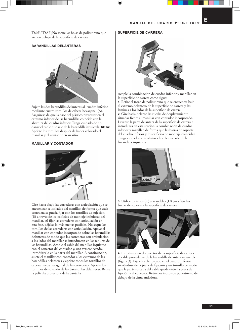 Tunturi T80/F User Manual | Page 61 / 120