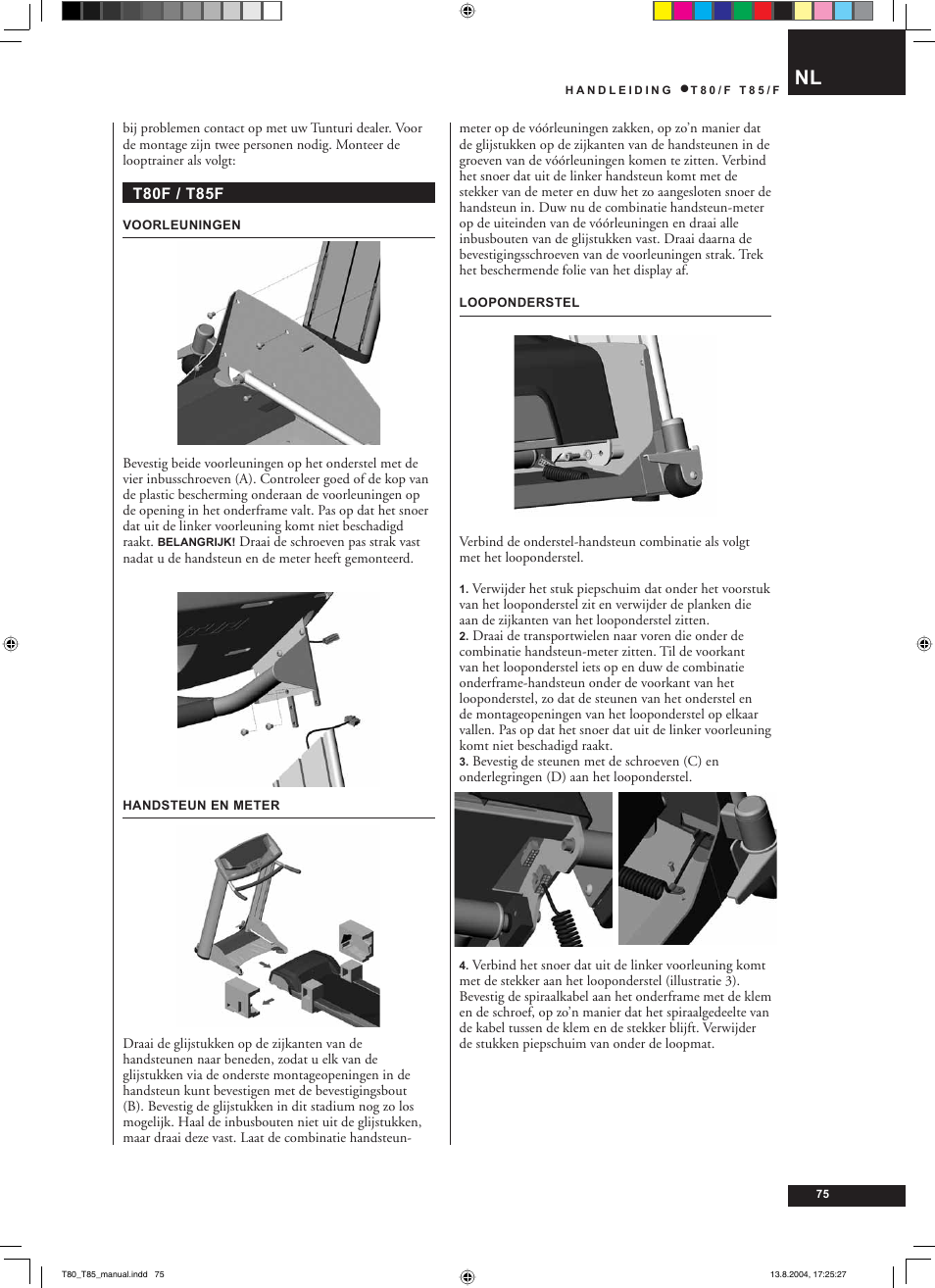 Tunturi T80/F User Manual | Page 75 / 120