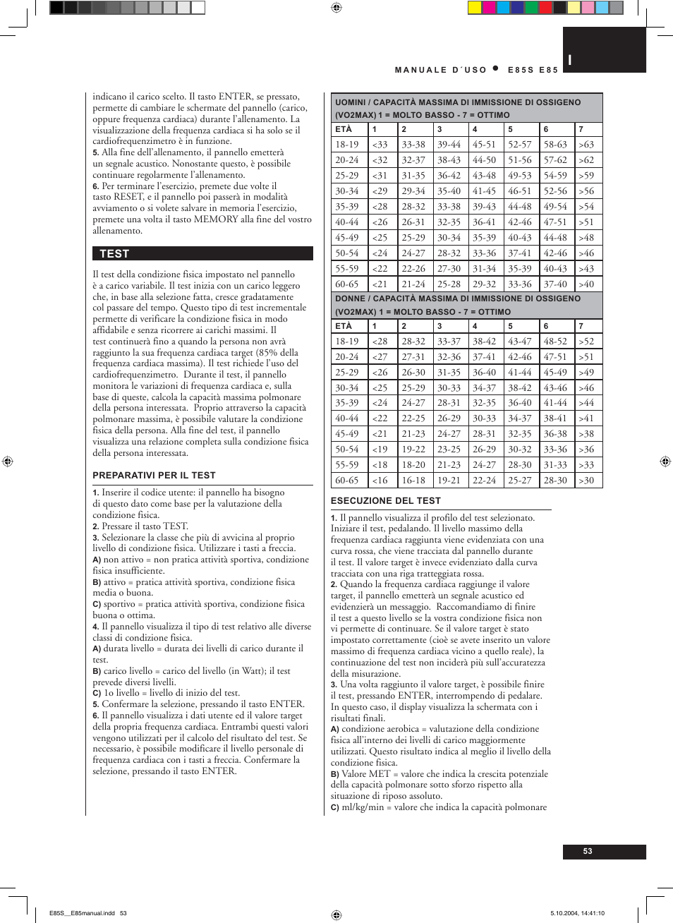 Tunturi E85S User Manual | Page 53 / 92