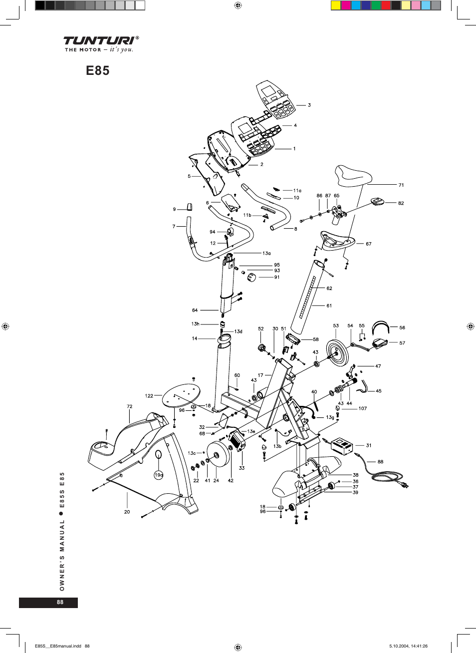 Tunturi E85S User Manual | Page 88 / 92