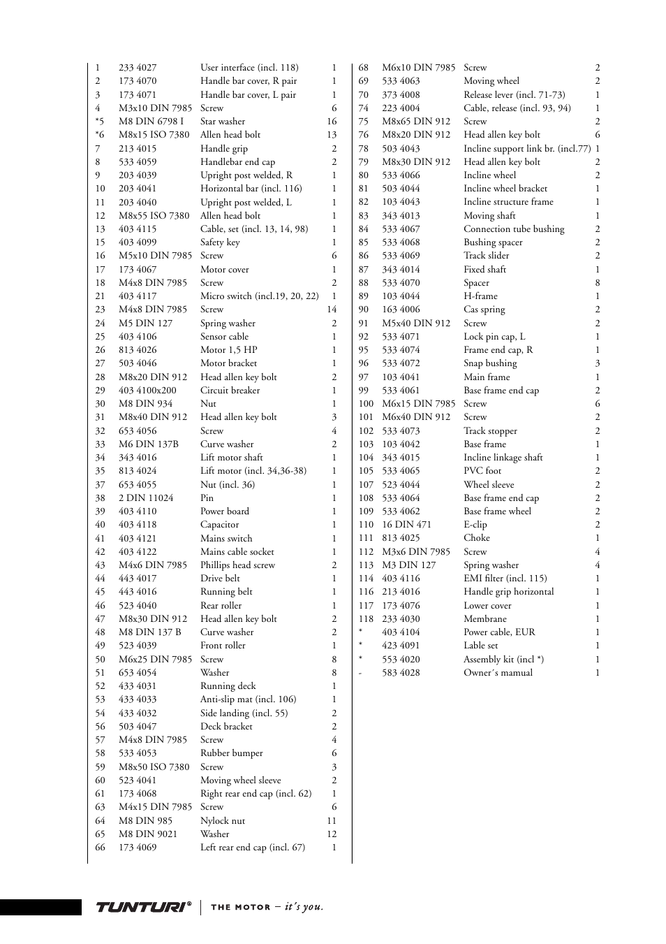 Tunturi J4F User Manual | Page 10 / 12