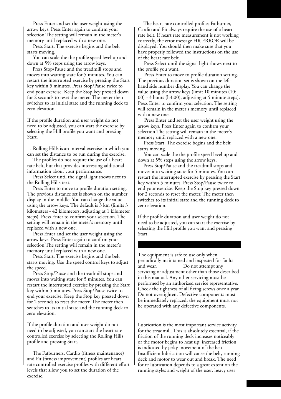 Tunturi J4F User Manual | Page 7 / 12